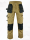 WrightFits Pro Builder khaki Work Trousers