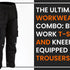 The Ultimate Workwear Combo: Black Work T-Shirts And Kneepad-Equipped Trousers