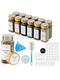 ToughHub 12 Pcs Glass Spice Jars with Bamboo Lids – For Herbs & Kitchen Organizer
