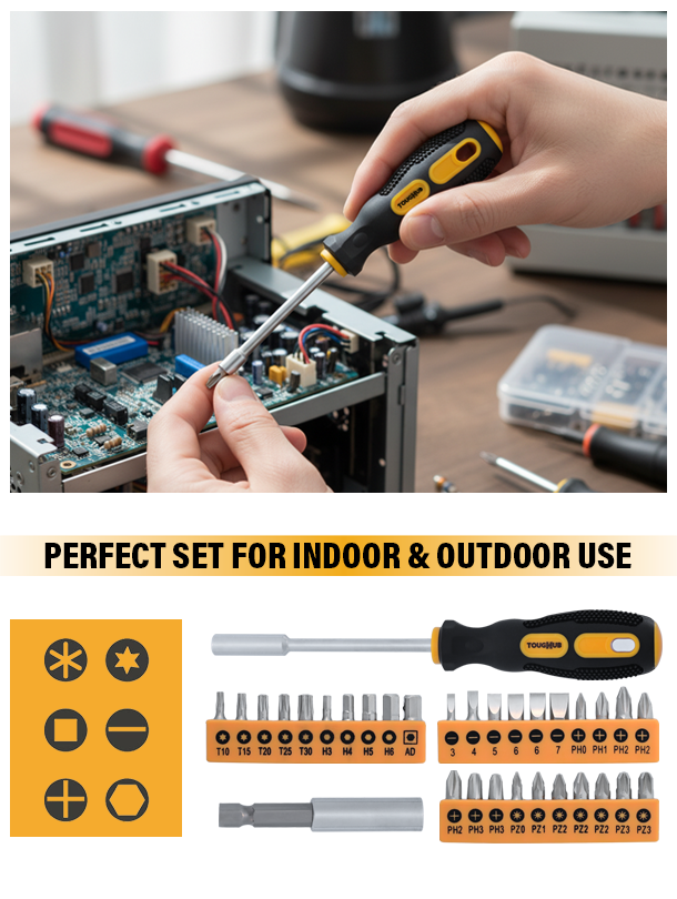 ToughHub 134 Pcs All-Purpose Hand Tool Kit