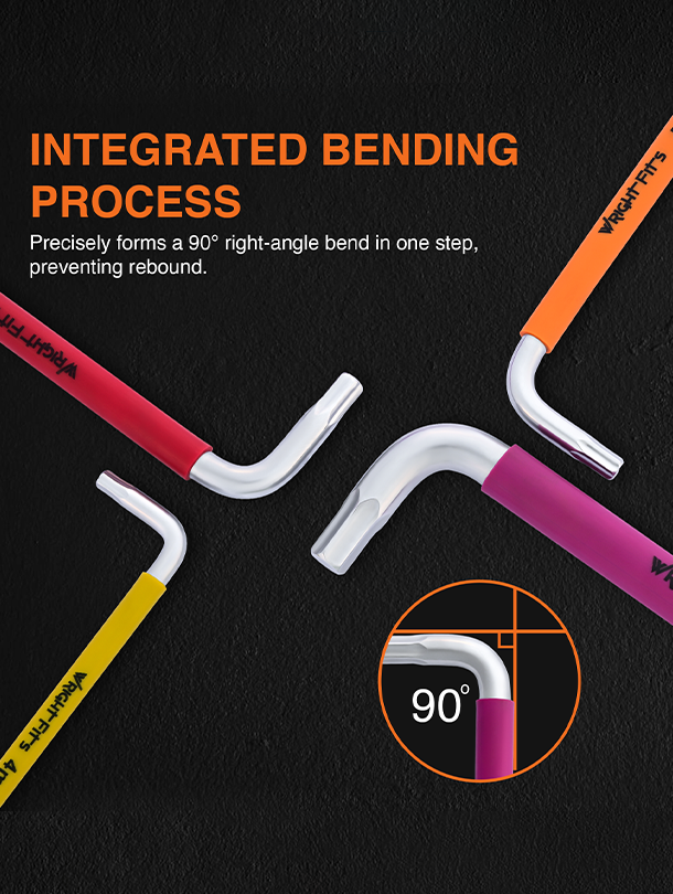 WrightFits Allen Key Set | 9 Pieces Diamond Cut Metric Hex Key Set | PE