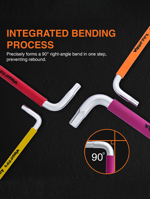 WrightFits Allen Key Set | 9 Pieces Diamond Cut Metric Hex Key Set | PE