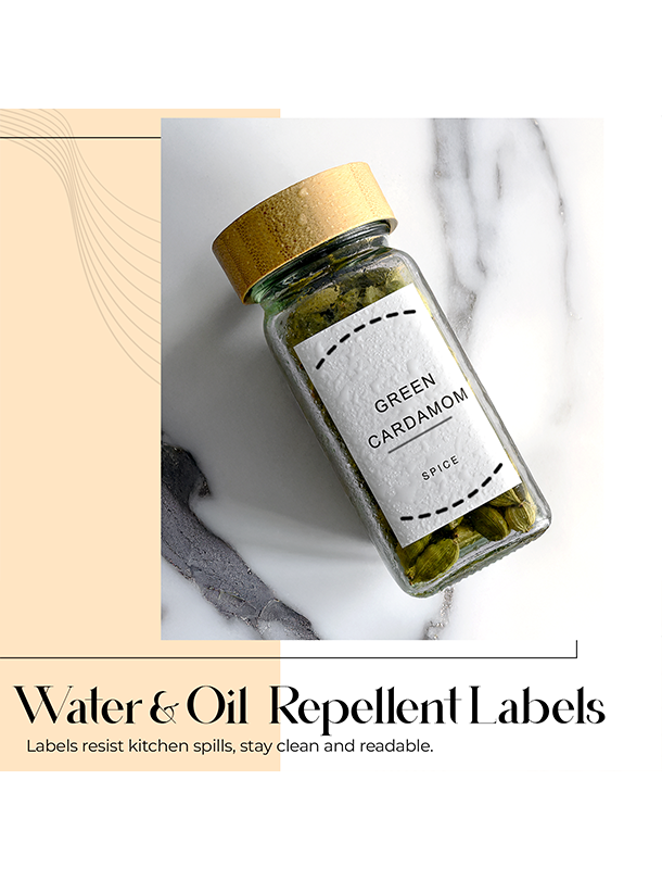 ToughHub 12 Pcs Glass Spice Jars with Bamboo Lids – For Herbs & Kitchen Organizer