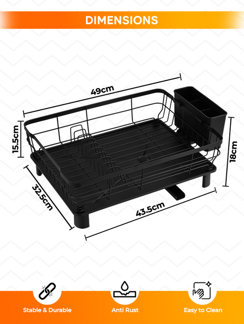 ToughHub Dish Rack Non-extendable