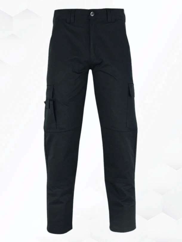 Falcon work trousers- black cargos- work trousers-mens workwear trousers