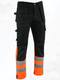 WrightFits Flash Pro Work Trousers-Orange hi vis trousers