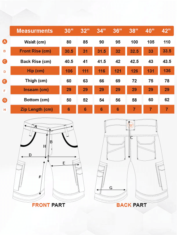 WrightFits Olympian Work Shorts Mens Short Workwear