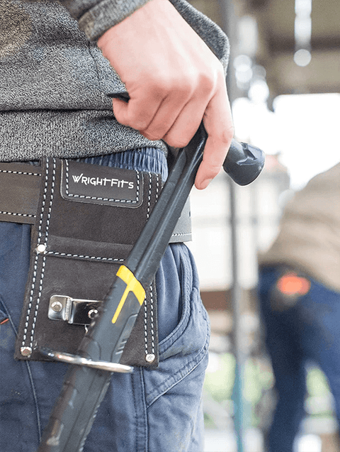 WrightFits Leather Hammer Holder Tool Belt - WW180117