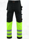 back side image-WrightFits Flash Pro Work Trousers-hi vis trousers