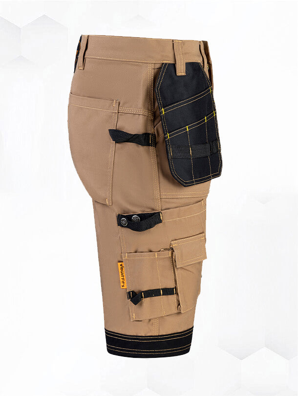 Beige work shorts deals