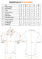 size chart-men work t shirts-polo shirt-essential t shirts