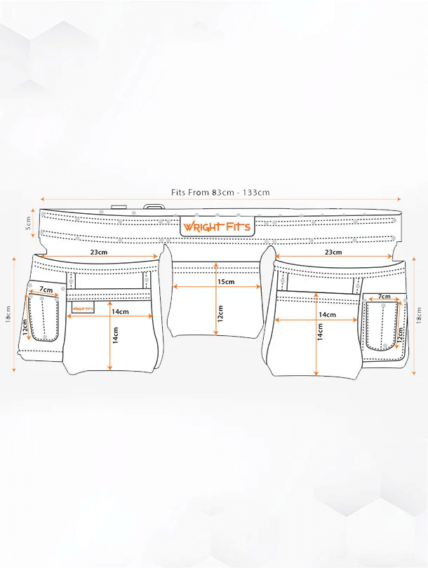 tool belts-tool apron belt-belt for men-genuine leather belt-tool belt pouch-dimension image