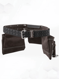 tool belts-tool apron belt-belt for men-genuine leather belt-tool belt pouch back side