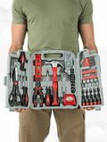 tools-hand toolkit-wrench-allen key-hex key-screw driver set-socket set-56 pcs red men toolkit