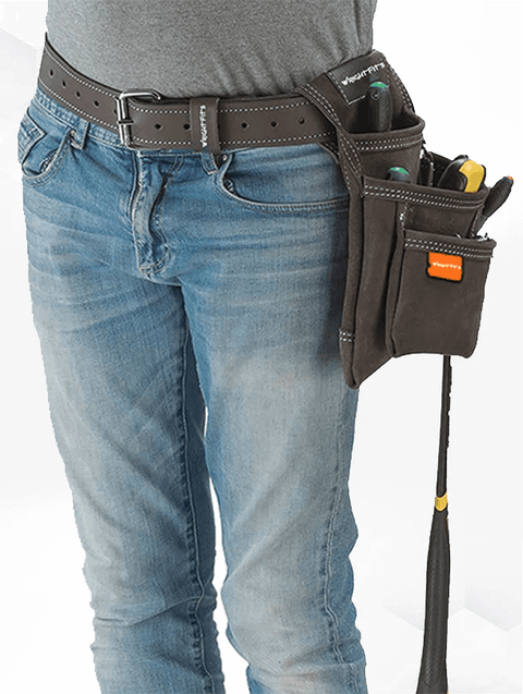work belt-leather tool belt-leather belt-brown leather belt-tool belt for tools pouch-supporting belt