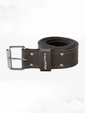work belt-leather tool belt-leather belt-brown leather belt-tool belt with metal roller buckle