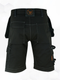 work shorts-black work shorts-mens shorts-back side image