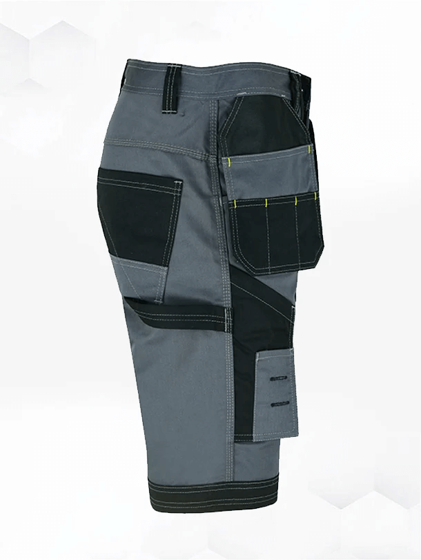 work shorts-grey shorts-side image