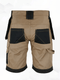 work shorts-khaki shorts-back side image