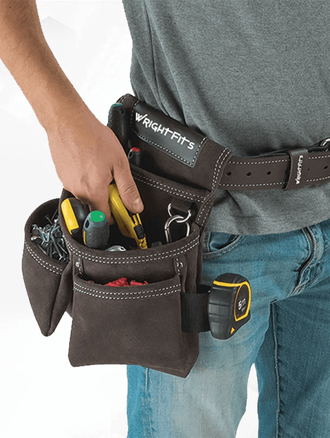 wrightFits tool belts-tool pouch-genuine leather belt-tool belt pouch-nail tool pouch