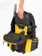 stanely bagpack on wheels with aliminium handle