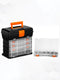 Utility Tool Box Storage Organizer Case with 4 Drawers & Adjustable Dividers