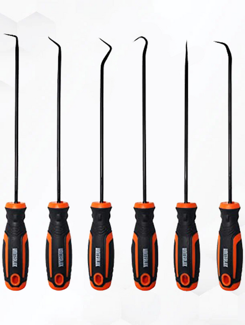 Precision Pick and Hook Set, 6-Piece - Professional Puller Remover Mechanic Tool