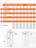 Size Chart - WrightFits Hi-Vis Flash Pro Cargo Heavy Duty Work Trousers